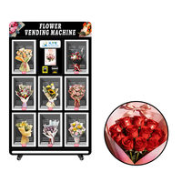 Distributeur automatique de fleurs intelligent sans personnel, petit distributeur automatique de fleurs, distributeur automatique de fleurs en gros