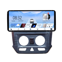Meihua Cadre de tableau de bord 12,3 pouces UV argenté pour lecteur DVD Android de voiture, compatible CHEVROLET COBALT 2016-2018