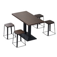 Ensemble de chaises de table à manger commerciales personnalisées pour restauration rapide restaurants restauration snack bar thé au lait meubles de restaurant