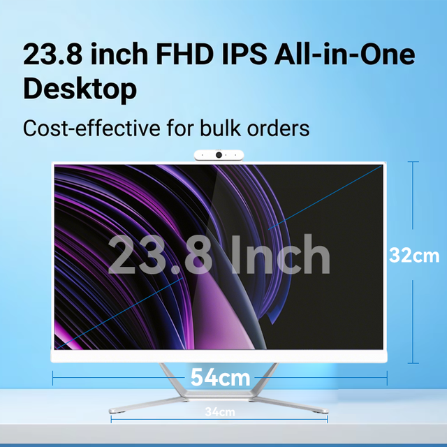OEM 23.8 Inch IPS 1080P Screen Core I7 13650HX 32GB RAM 1TB SSD High Performance Gaming Desktop All-in-One PC Win10/11