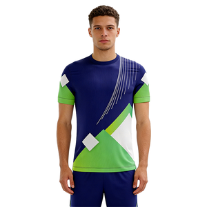 ชุดเสื้อฟุตบอลทีมทัวริสต้า ซิตี้ ปักลายพร้อมพิมพ์ลายแบบรีดร้อน เสื้อตัวสั้น โพลีเอสเตอร์ 100% แห้งเร็ว 120 กรัม สำหรับผู้ใหญ่ทุกเพศ - Product Image 1