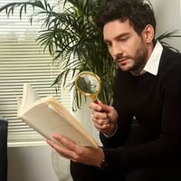 Plastic Handheld Magnifier Reading Magnifying Glass