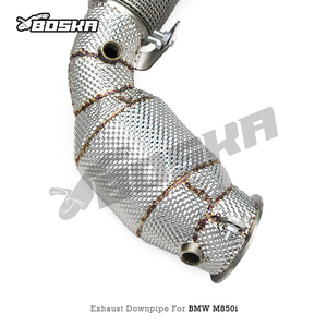 ท่อดาวน์ไปป์ไอเสียแบบกำหนดเองสำหรับ BMW M850/M850i 4.4TT G14/G15/G16 Alpina B8 ปี 2020-2023 สแตนเลสสตีล 200 เซลล์ ท่อแบบไหลอิสระ - Product Image 4