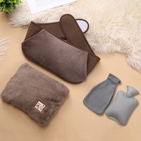 Nouvelle conception de bouteille d'eau chaude avec couverture de taille sac d'eau chaude avec ceinture de taille douce pour le cou, soulagement de la douleur aux épaules 4 en 1 2023