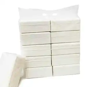 wholesale OEM supplier white skin-friendly 2 ply 250 sheets plastic pack facial tissue