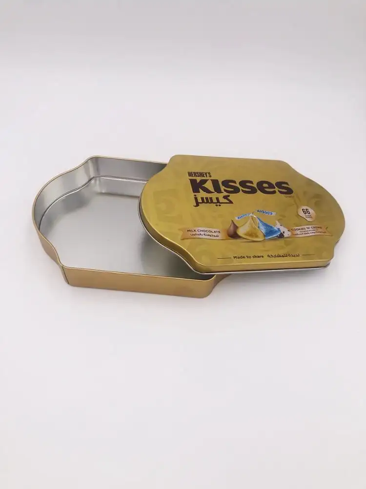 Wholesale Hershey wedding chocolate paper cookie candy Tin packaging box