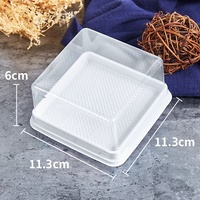 Vente d'usine Boîte d'emballage de gâteau Mousse moulue Mini gâteau pâtissier Rouleau Blister transparent pour dessert