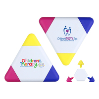 Surligneurs en plastique imprimés en couleur avec logo personnalisé, promotionnels, vente en gros