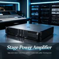 Amplificateur de puissance audio professionnel format 2U pour rack, amplificateur de puissance à entraînement stable pour concerts en extérieur et projets sonores d'églises