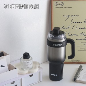 Botu Summer New Giant Taza aislada-Taza <span class=keywords><strong>de</strong></span> hielo <span class=keywords><strong>de</strong></span> cerámica y acero inoxidable Taza <span class=keywords><strong>de</strong></span> café para coche Mantener caliente y frío - Product Image 6