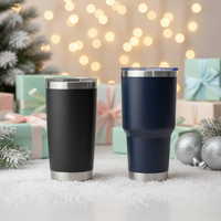 Gobelet isotherme en acier inoxydable écologique avec logo personnalisé, double paroi, couvercle étanche, 20 oz, pour le camping, les voyages, le café, le vin, la bière