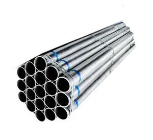 tubo de aço carbono galvanizado por imersão a quente BS1387 100mm tubo gi rosca galvanizada e acoplado