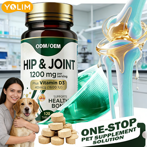 Compléments alimentaires pour la santé des articulations des animaux de compagnie, ingrédients naturels, enregistrés par la FDA, améliorent la mobilité des chiens, comprimés pour les articulations des chiens - Product Image 1