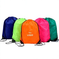 Sac à cordon en tissu Oxford polyester rouge avec impression de logo pour événements sportifs de football et de basketball, modèle YY Wenzhou