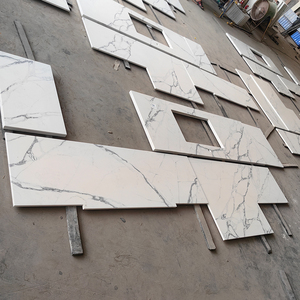 เคาน์เตอร์ครัวกันน้ำ Goldtop ODM Quartz รุ่น 5107 Paonazzo Verona Calacatta ดีไซน์ทันสมัย หินสังเคราะห์ สำหรับโรงแรม ห้องครัว และภายนอกอาคาร - Product Image 1