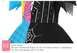 Colores Surtidos Halloween Sally Dress Deluxe Irregular Niñas Disfraz Pesadilla Antes de Navidad para Niños Disfraces - Product Image 5