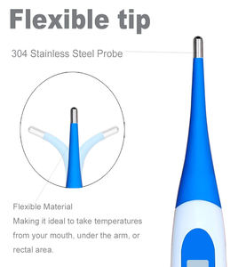 Thermomètre numérique oral à lecture rapide en 10 secondes avec écran LCD pour la fièvre, thermomètre oral calibré pour bébés et adultes - Product Image 3