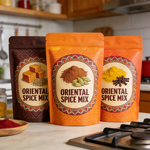 Bolsas de Embalaje Personalizadas para Especias, Bolsas de Plástico PE con Cierre, Bolsas para Alimentos con Válvula, Impresión Digital - Product Image 2