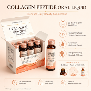 Complément alimentaire en marque privée OEM ODM, collagène en peptides, liquide oral, vitamine C, astaxanthine pour l'éclat de la peau, anti-âge, élasticité de la peau - Product Image 2