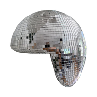 Boule disco réfléchissante en mousse et verre écologique faite à la main pour Noël/Nouvel An, décoration moderne pour la maison, chambre/bureau/salon