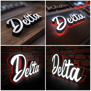 Letras Acrílicas Metálicas 3D de Acero Inoxidable, Personalización de Logotipos Mini, Letras Luminosas LED para Publicidad - Product Image 5