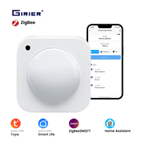Sensor de Movimiento PIR Inteligente GIRIER con Sensor de Luz Integrado, Compatible con Home Assistant y Tuya Smart Zigbee