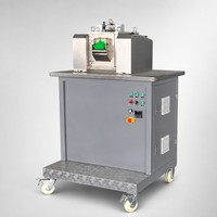 Machine de granulation de plastique, laboratoire, broyeur à deux rouleaux, système de refroidissement par eau, mélangeur de composés PVC, granulation, contrôle de la température, CE