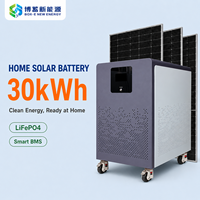 Batterie de stockage d'énergie solaire LiFePO4 montée au sol de 14 kWh, 15 kWh, 30 kWh, 300 Ah, 600 Ah avec BMS pour l'alimentation domestique