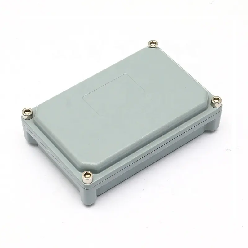 Light Gray 180*140*60 mm Aluminum Material Die Cast Enclosure Generator Junction Box Metal Case Waterproof Electric Box