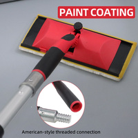 Pinceau à peinture à long manche en fibre de verre et aluminium de 3 m pour la peinture des bords de plafond