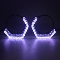 Nouvelle couverture décorative intégrée LED R8-V3 pouces Angel Eye pour accessoires d'éclairage moto et voiture
