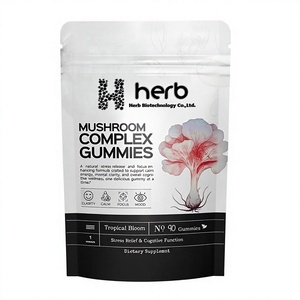 Gomitas de Extracto de Hongo de Marca Privada ODM/OEM, Suplemento de Gomitas con Complejo de Hongos Reishi, Melena de León, Cordyceps y Chaga - Product Image 1