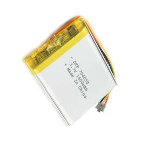 704050 3,7 v 1600mah lithium polymer rechargeable battery - Product Image 5