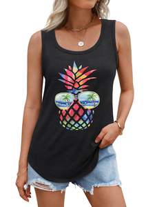 Ropa Sexy para Mujer, Blusas Holgadas Informales y Fluidas, Tops de Verano sin Mangas con Cuello Redondo, Ropa Moderna - Product Image 3