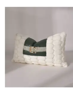 AIBUZHIJIA-fundas de almohada de temporada para el hogar, cubierta de cojín de lujo, de piel sintética, peluda, para decoración del hogar