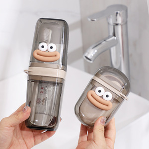 Juego de Portacepillos de Dientes y Vaso para Enjuague Bucal con Diseño de Dibujos Animados, con Jabonera para Almacenamiento en el Baño - Product Image 3
