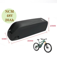 Hailong 48v Tempat Baterai Sepeda Listrik Downtube dengan Baterai Lithium 10ah 13ah 15ah 17.5ah 20ah untuk Ebike