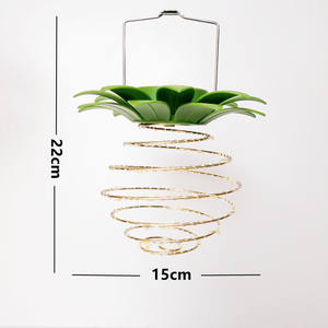 <b>Outdoor</b> <b>Solar</b> Powered IP65 Waterproof DC <b>Garden</b> Lawn <b>Lighting</b> Decorative Pineapple Chandelier with Remote Control - Product Image 6