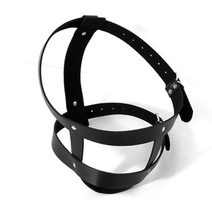 Artículos para Adultos, Capucha de Cuero para Hombre, Capucha de Bondage Sexual Masculina, Accesorio para la Cabeza, Bondage Fetiche, Bondage Sexual, Capucha Negra <span class=keywords><strong>Gay</strong></span> - Product Image 5