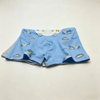 Caleçons Boxers en Coton pour Tout-Petits Garçons, Motif Avion Adorable, Doux, Respirant, Écologique, Anti-Bactérien, Thermique, Sous-vêtements Élastiques pour Enfants