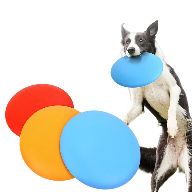 Wholesale Eco-Friendly TPR Dog Outdoor Training Toy Durable Interactive Soft Sport Classic Plastic Foam Flying Disc 18.3cm for