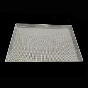 2mm 3mm 5mm 8mm 10mm Food Grade 304 Stainless Steel Metal Wire Mesh Perforated Cooking Drying Baking Tray