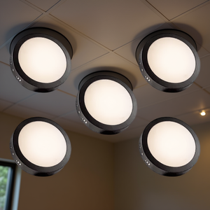 Modern 12W <b>LED</b> Surface Mounted Ceiling Lamp Cool White <b>Light</b> IP44 Aluminum Base Plastic Cover <b>for</b> Home Office <b>Living</b> <b>Room</b> Bedroo - Product Image 2