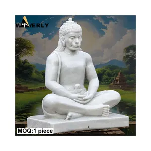 Grosir ukiran batu kustom patung dewa Hindu Beli ukiran tangan patung marmer putih harga dewa Hindu