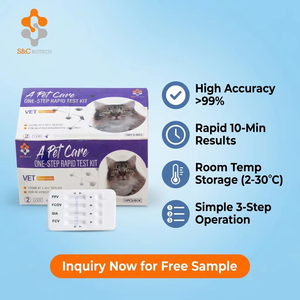 Tiras de prueba de diagnóstico rápido de alta precisión para la toxoplasmosis felina (TOXO Ag) para uso en gatos, de fácil operación. - Product Image 2