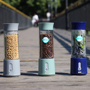 เครื่องใช้ไฟฟ้าขนาดเล็กสําหรับใช้ในบ้าน เครื่องปั่นแบบพกพาขนาดเล็กแบบใช้มือ 3 ใน 1 เครื่องปั่นสมูทตี้ขวดตั้งโต๊ะ - Product Image 3