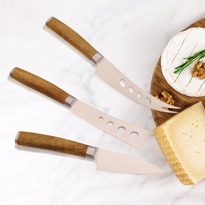 Jaswehome 4-Piece Modern Durable Stainless Steel <strong>Cheese</strong> <strong>Knife</strong> <strong>Set</strong> with Wood Handle <strong>Cheese</strong> Tools Cutlery Tableware - Product Image 3