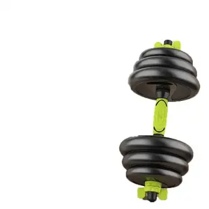Homens Home Gym Profissional Musculação Dumbbell Portátil 20KG Barra Reta Cimento Plástico Dumbbell Barbell Set