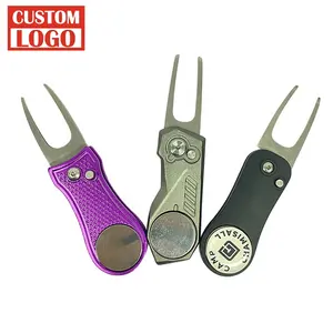 Groothandel Zinklegering Sublimatie Blank Custom Divot Reparatie Tool Custom Golf Divot Tool