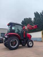 Tracteur de ferme compact 50HP 4WD pour l'agriculture Tondeuse à gazon Jardin et verger Serre au Canada Tracteur à roues avec moteur central